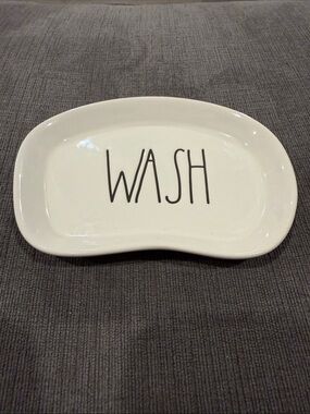 Rae Dunn WASH ceramic soap dish - NWOT!!     home bath decor beauty shower